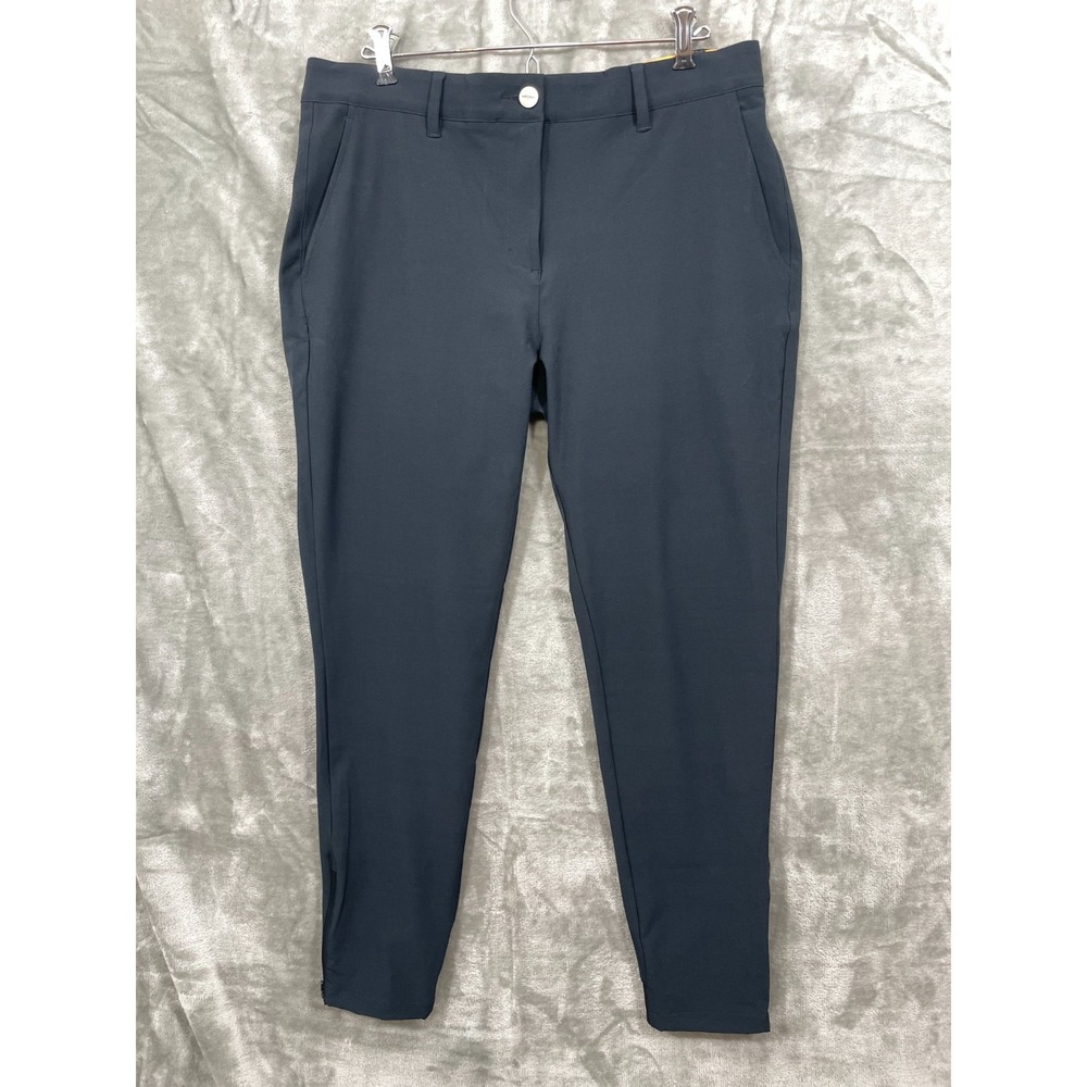 Macade Golf Pants Mens 34 Gray Slim Fit Stretch Nylon Lightweight Ankle Zip Read